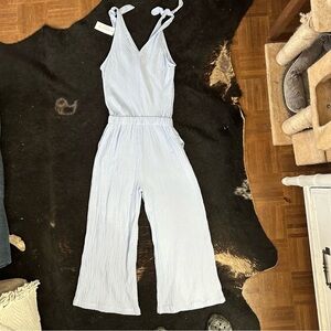 4OUR DREAMERS Gauze Tank Cotton Romper Baby Blue Women's Size XS NWT